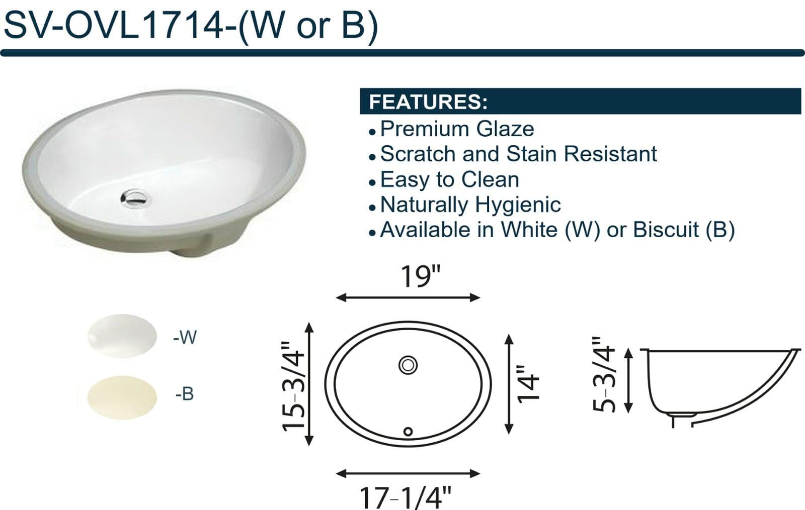 Vitreous China Sinks