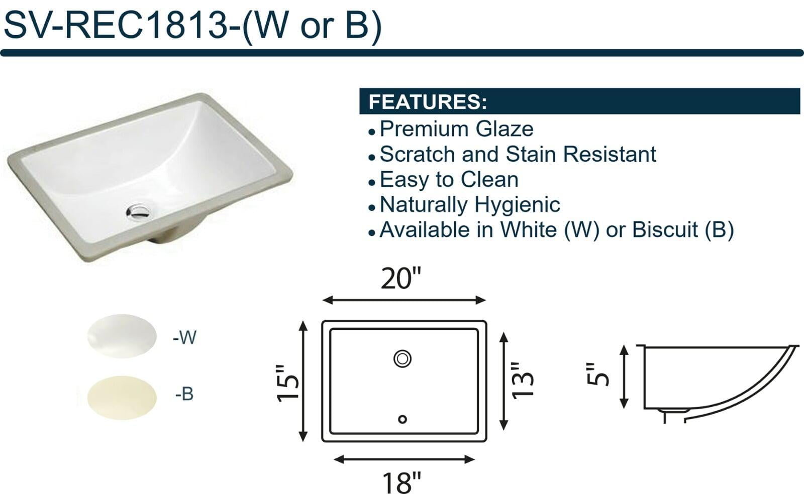 Vitreous China Sinks